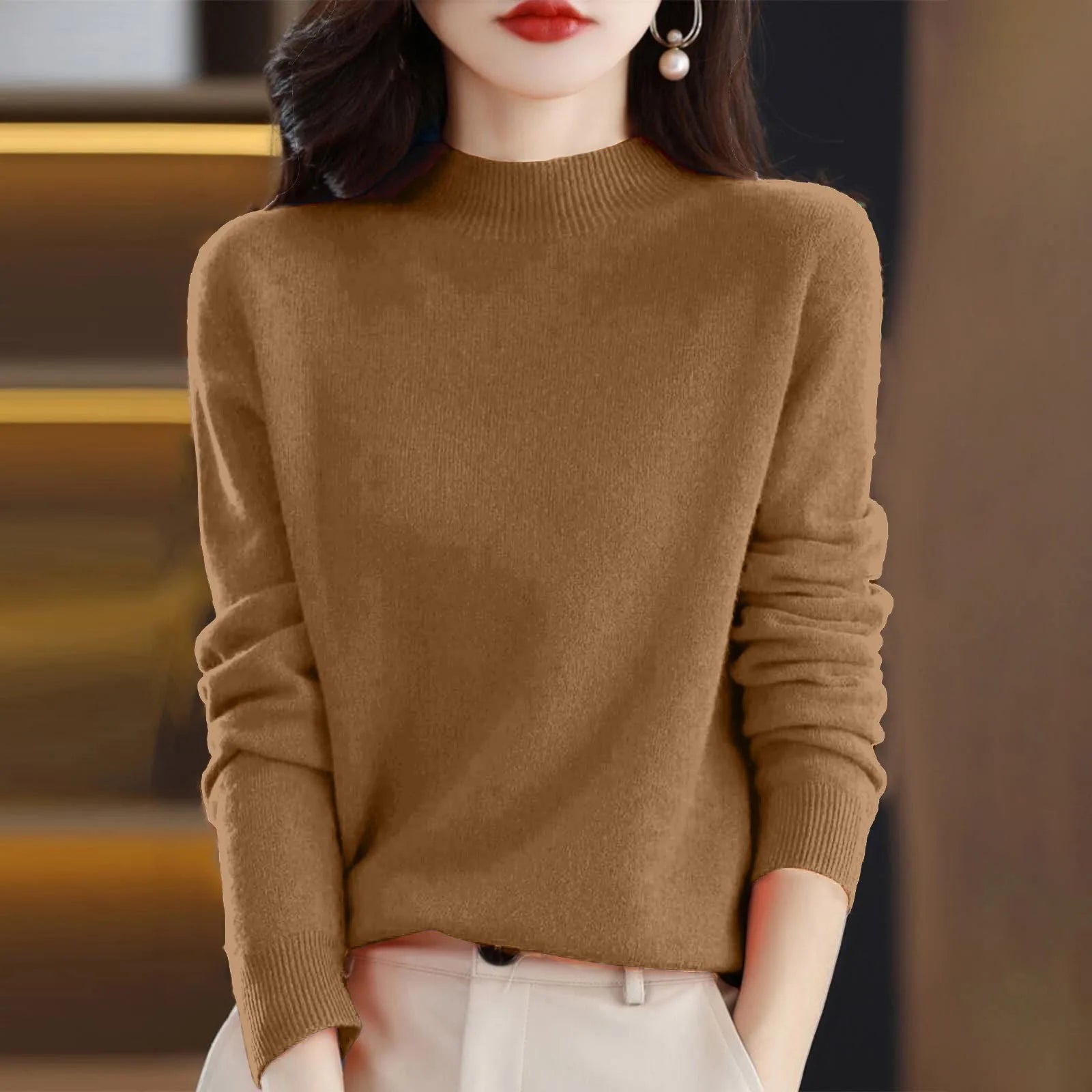 Women’s Half-Neck Wool Sweater