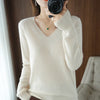 “Women’s Cashmere V-Neck Sweater”