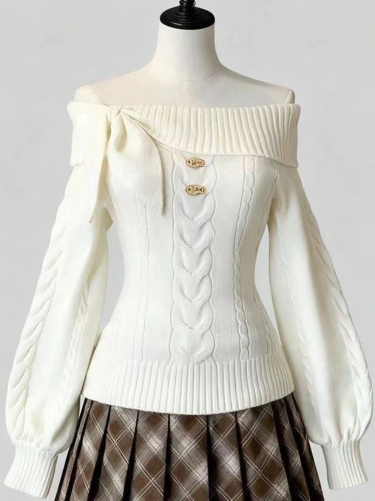 Sexy Y2K Pullover – Elegant Knitted Top