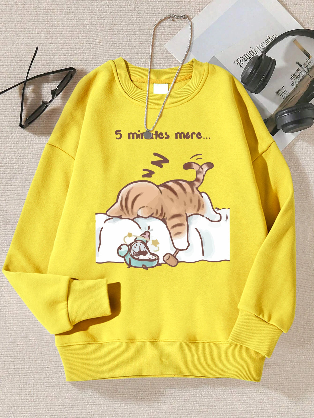 Sleepy Cat Hoodie – Autumn Sweatshirt