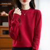 “Women’s 100% Velvet O-Neck Sweater”