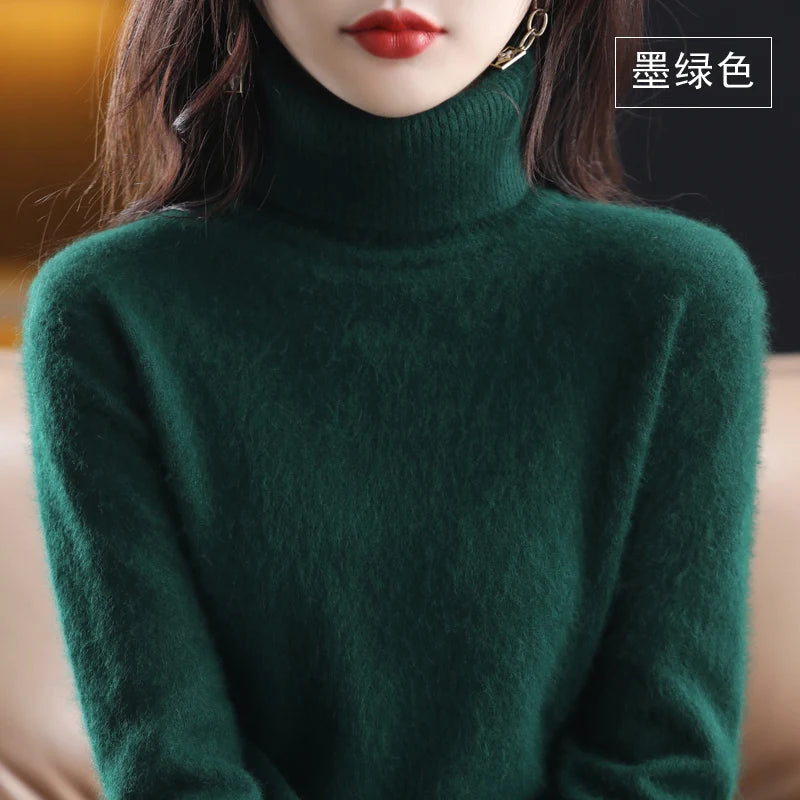 “Women’s 100% Mink Cashmere Sweater”