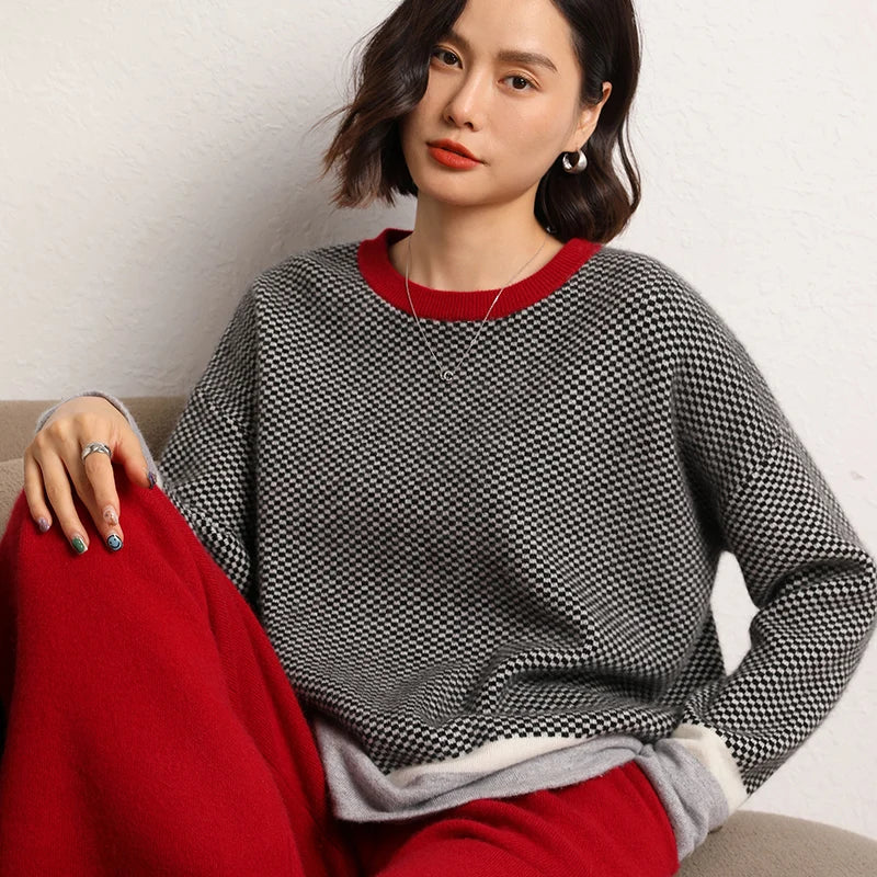 Women’s 100% Cashmere Sweater – Autumn/Winter Pullover