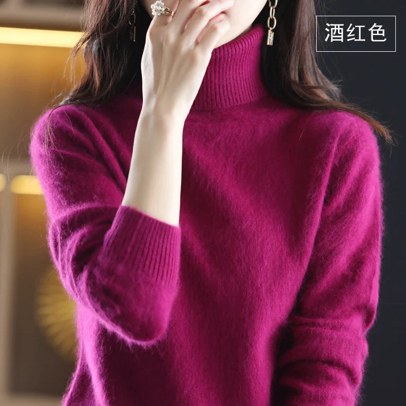 “Women’s 100% Mink Cashmere Sweater”