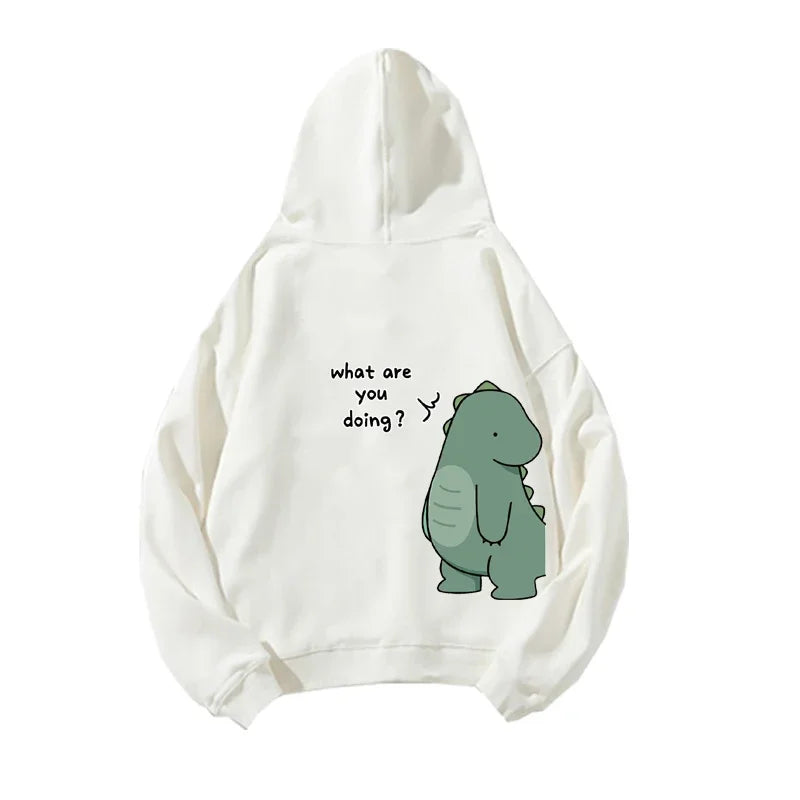 Men’s Dinosaur Hoodie – Cute Rock Ni Cartoon Pullover