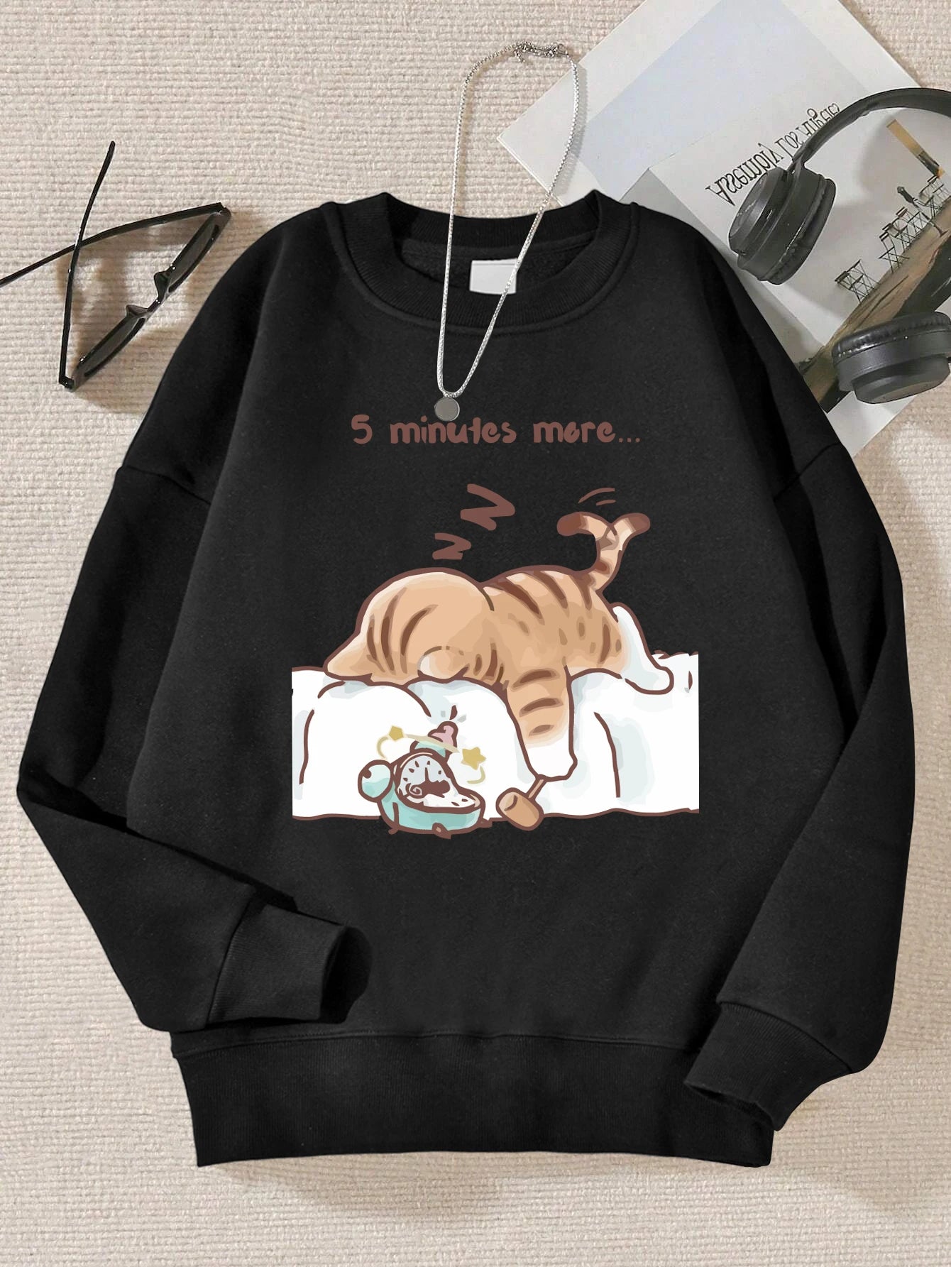 Sleepy Cat Hoodie – Autumn Sweatshirt