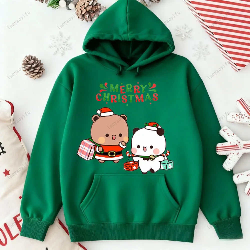 Merry Christmas Bubu Dudu Hoodie – Winter Warm Tracksuit