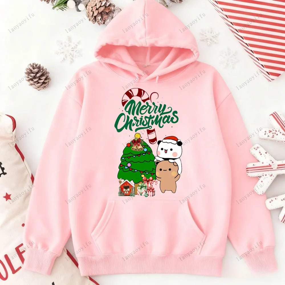 Merry Christmas Bubu Dudu Hoodie – Winter Warm Tracksuit