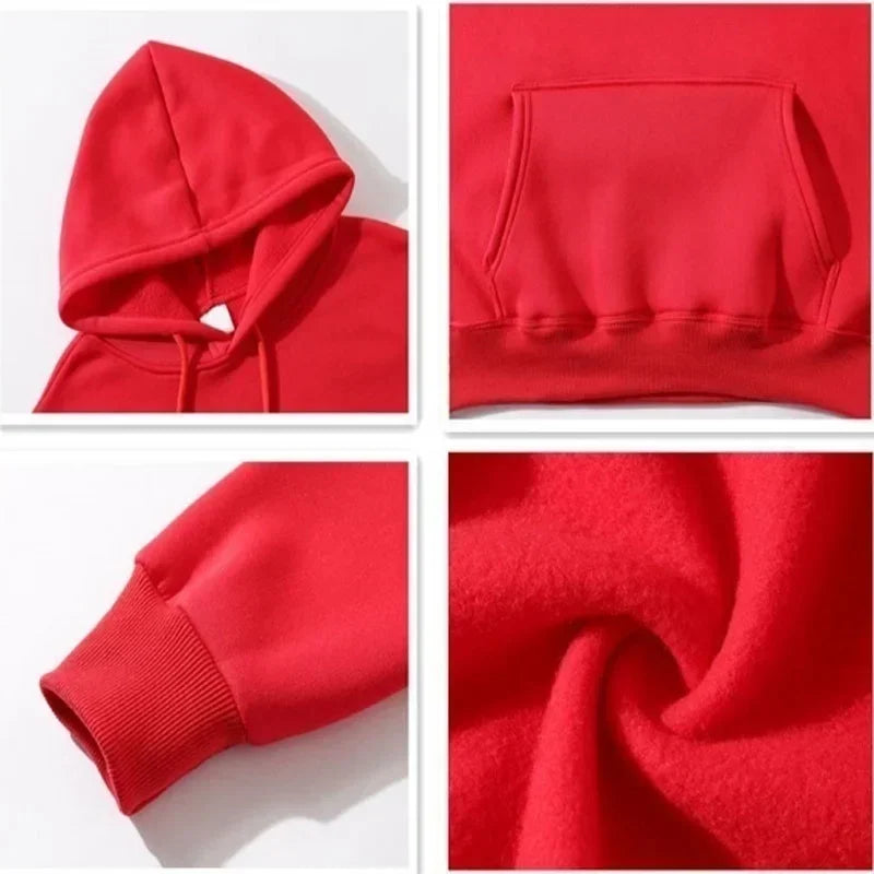 Heartbeat Print Hoodie – Casual Unisex Pullover