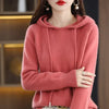 Women’s Korean Hoodie Sweater – Loose Thick Knitted Pullover