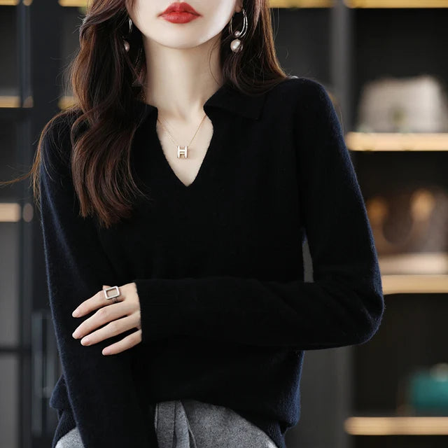 “Women’s 100% Cashmere Short-Sleeve Sweater”