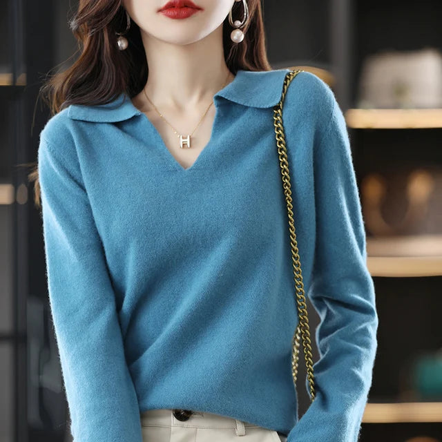 “Women’s 100% Cashmere Short-Sleeve Sweater”