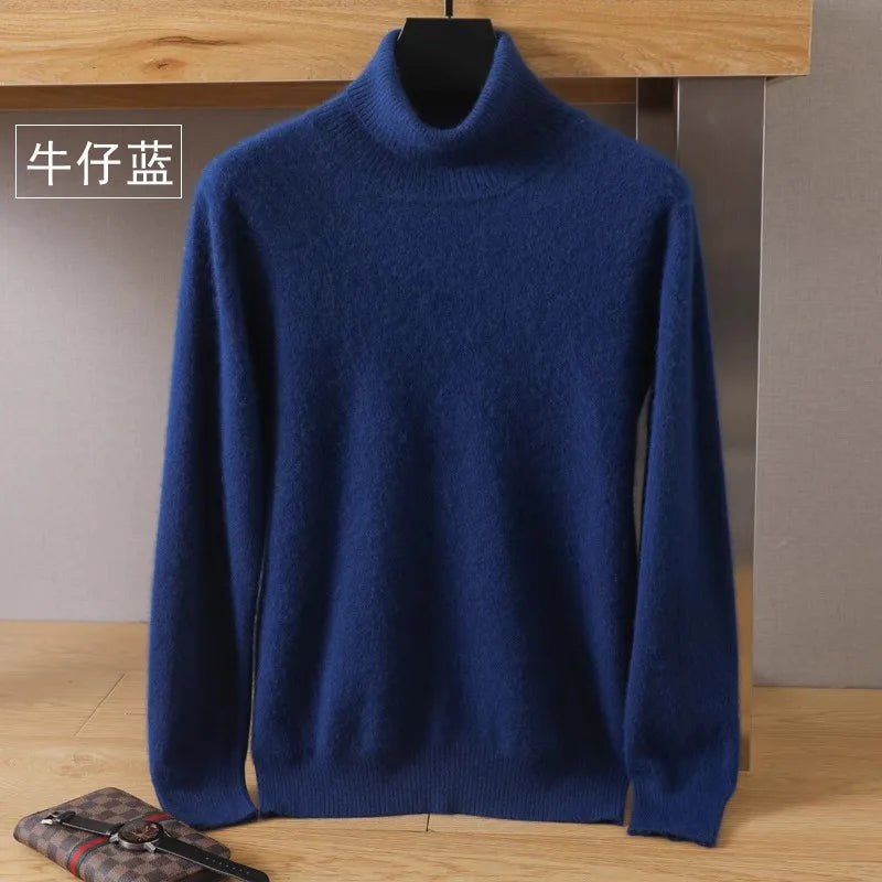 Men’s Mink Velvet Cashmere Sweater