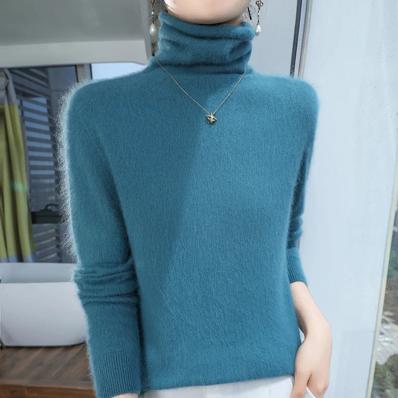 “Women’s 100% Mink Cashmere Sweater”