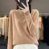 “Women’s Thick Mock Neck Sweater”