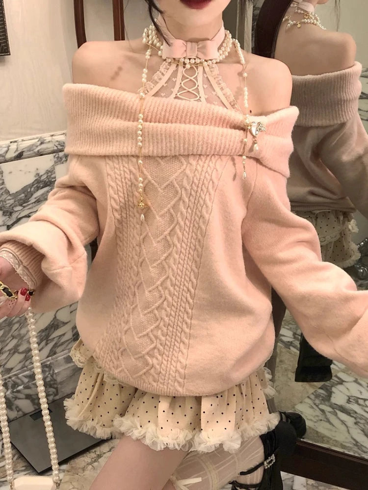 Sexy Y2K Pullover – Elegant Knitted Top