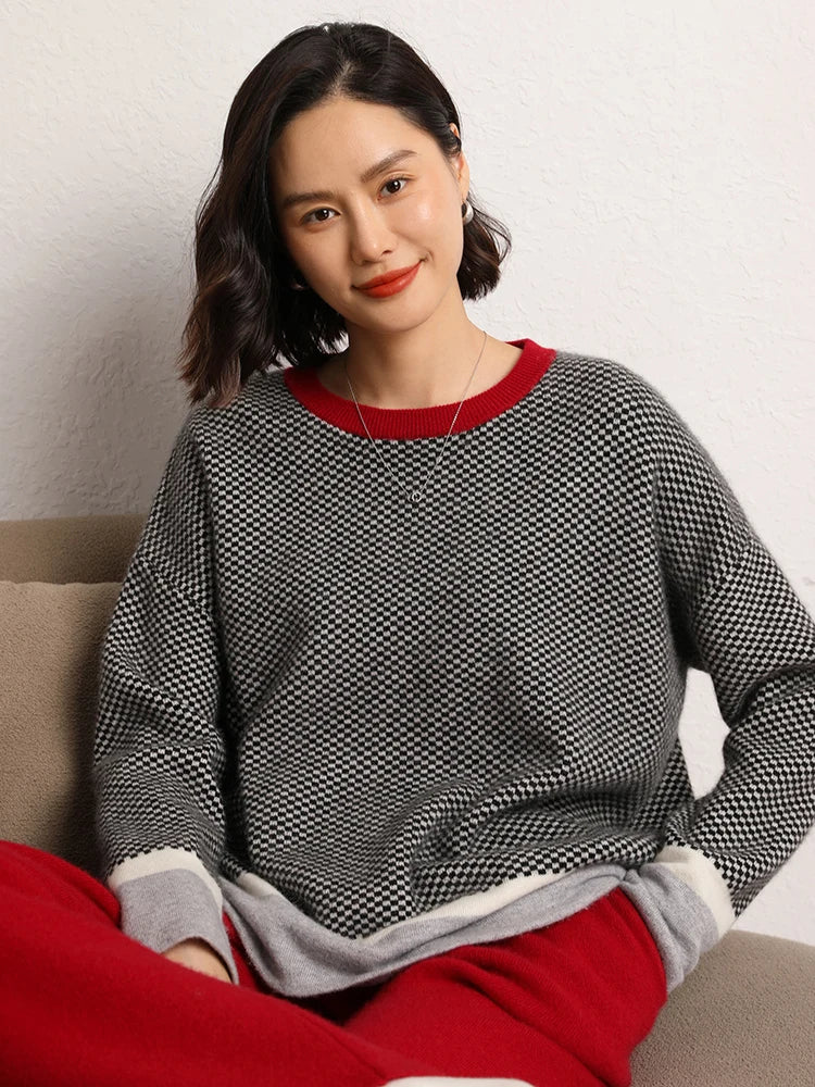 Women’s 100% Cashmere Sweater – Autumn/Winter Pullover