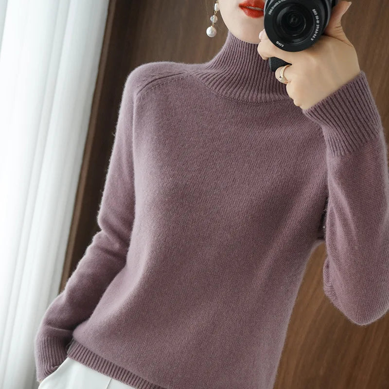 “Women’s 100% Merino Wool Sweater”
