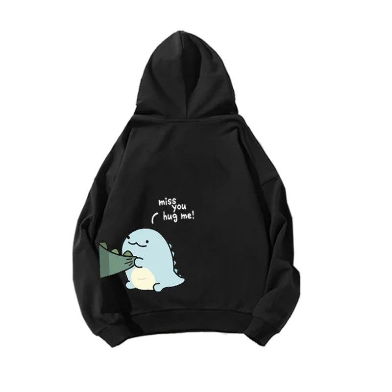 Men’s Dinosaur Hoodie – Cute Rock Ni Cartoon Pullover