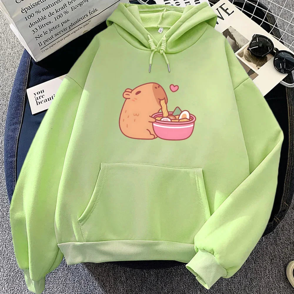 Cute Capybara Ramen Hoodie