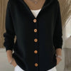 “Women’s Solid Knit Hooded Cardigan”