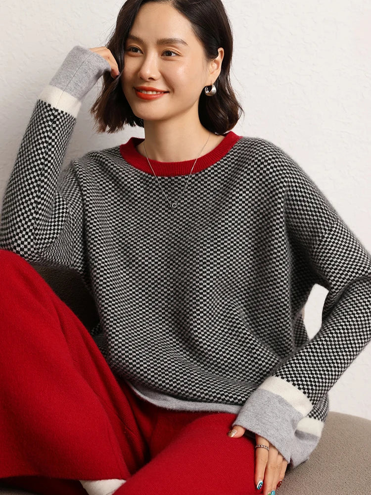 Women’s 100% Cashmere Sweater – Autumn/Winter Pullover