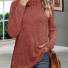Women’s Thick Knitted Sweater – Autumn Turtleneck Pullover