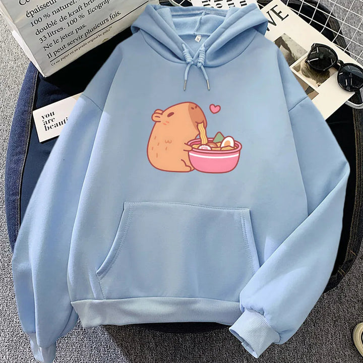 Cute Capybara Ramen Hoodie