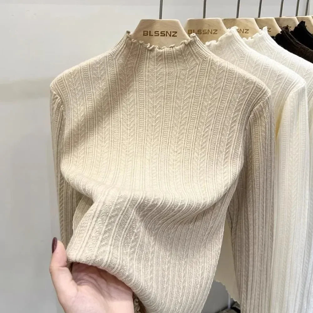Women’s Turtleneck Sweater – Autumn/Winter Slim Knit