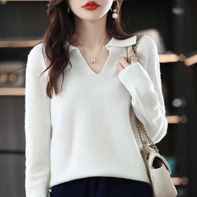 “Women’s 100% Cashmere Short-Sleeve Sweater”