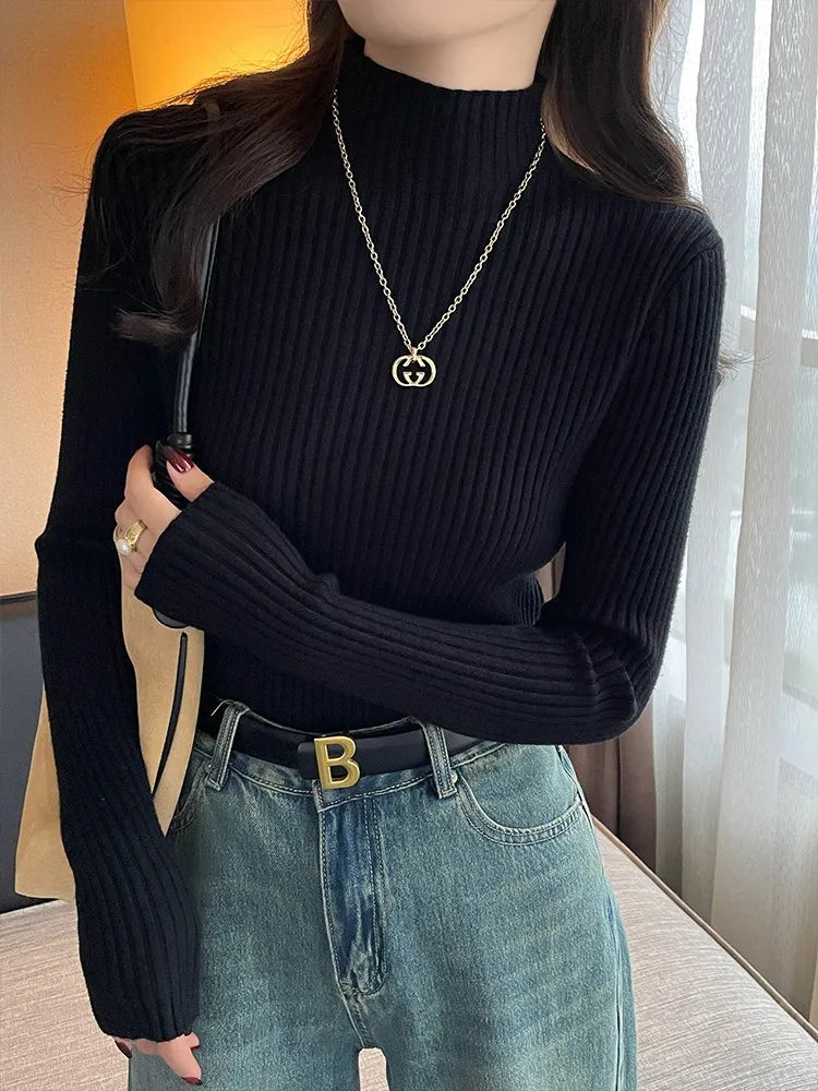 “Women’s Autumn Winter Turtleneck Sweater”