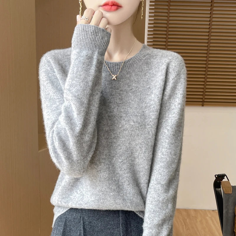 “Women’s 100% Merino Wool Sweater”