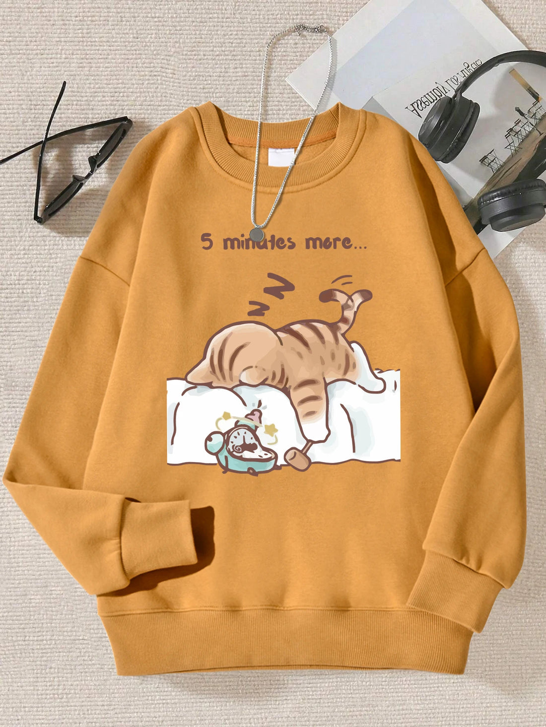 Sleepy Cat Hoodie – Autumn Sweatshirt