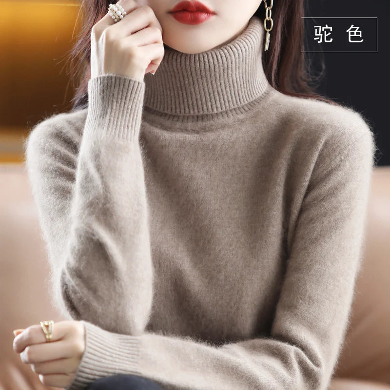 “Women’s 100% Mink Cashmere Sweater”