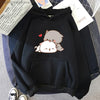 Cartoon Mochi Peach Cat Hoodie – Harajuku Casual Sweatshirt