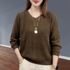 “Women’s V-Neck Knit Sweater”