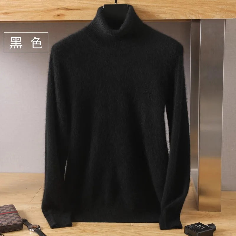 Men’s Mink Velvet Cashmere Sweater