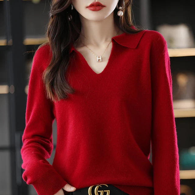 “Women’s 100% Cashmere Short-Sleeve Sweater”