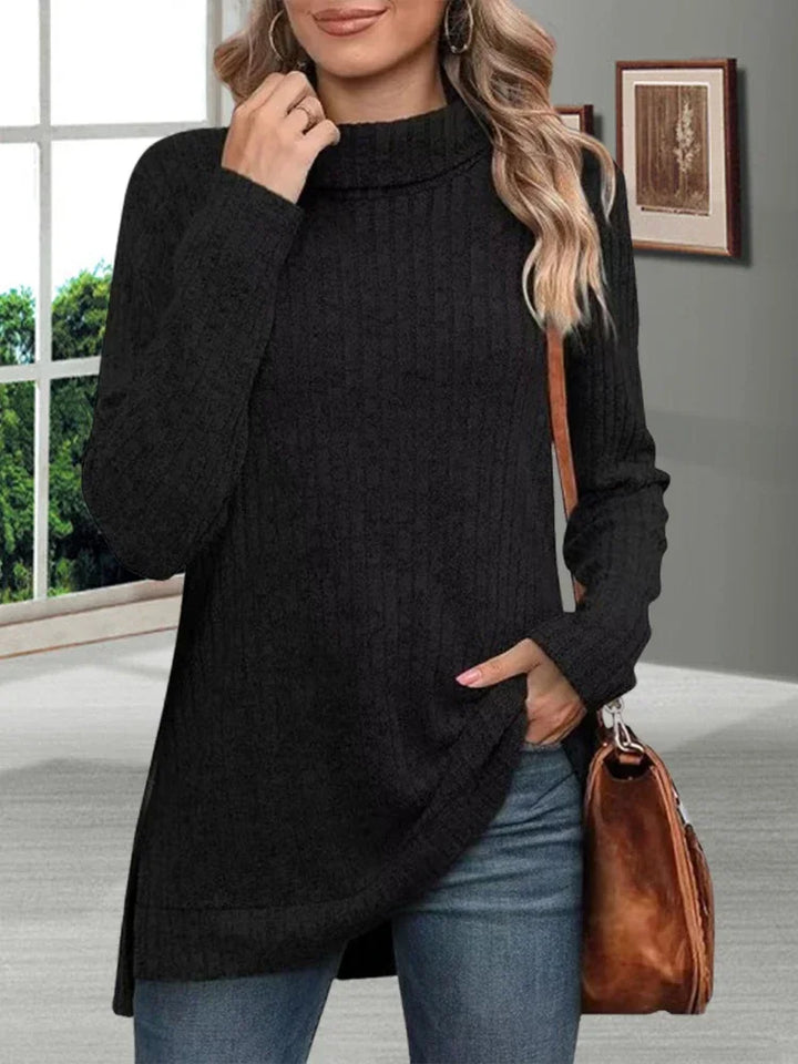 Women’s Thick Knitted Sweater – Autumn Turtleneck Pullover
