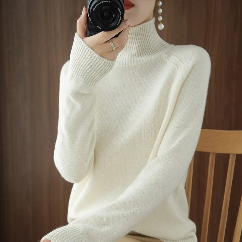 “Women’s 100% Merino Wool Sweater”
