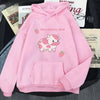 Cow Strawberry Hoodie – Kawaii Pullover