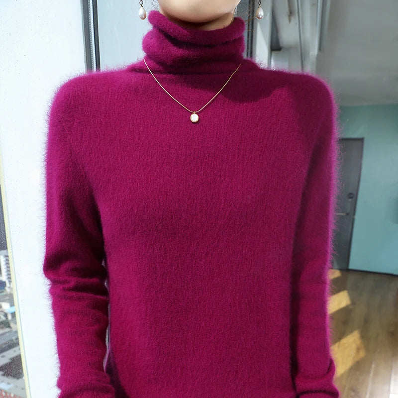 “Women’s 100% Mink Cashmere Sweater”