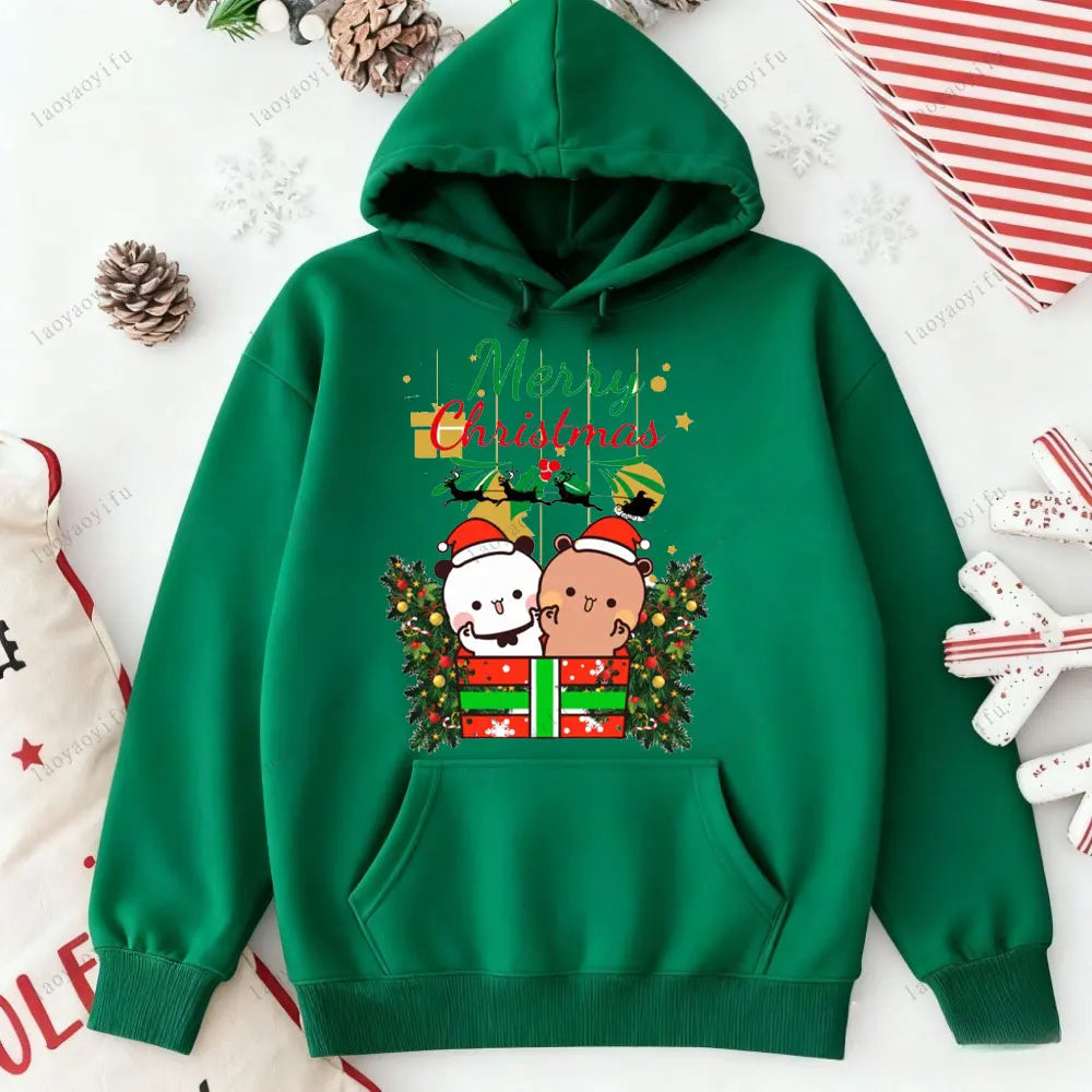 Merry Christmas Bubu Dudu Hoodie – Winter Warm Tracksuit