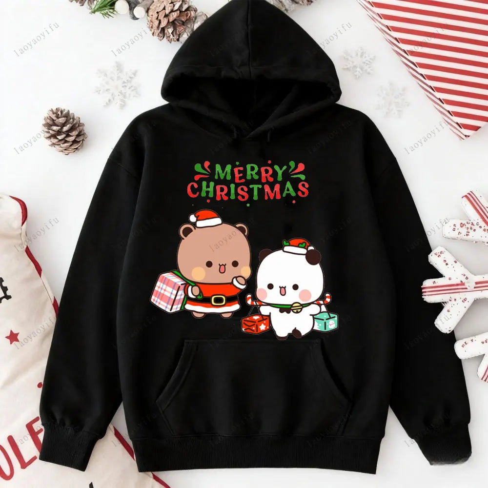 Merry Christmas Bubu Dudu Hoodie – Winter Warm Tracksuit