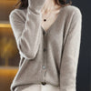 “Women’s V-Neck Knit Cardigan”