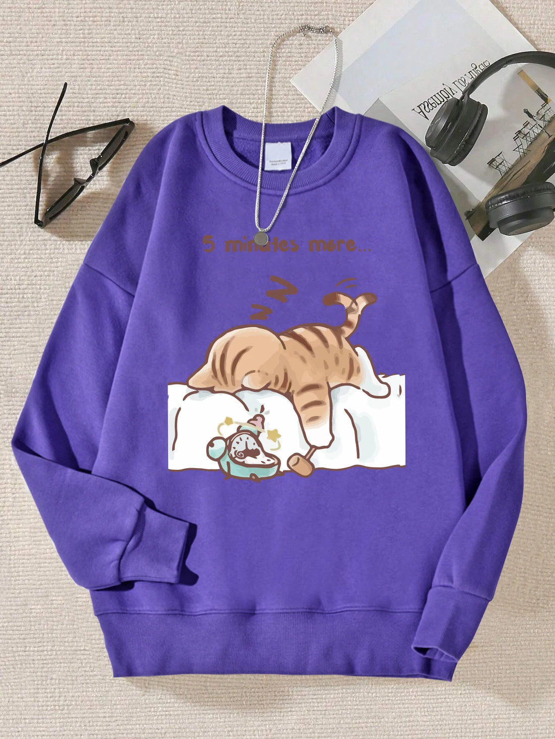 Sleepy Cat Hoodie – Autumn Sweatshirt