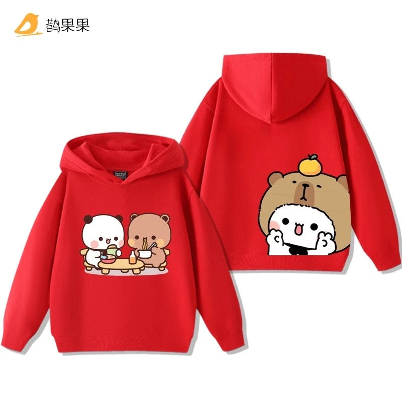Bubu Cartoon Hoodie – Kids’ Autumn/Winter Sweatshirt