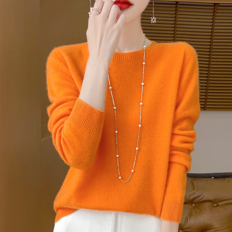 “Women’s 100% Merino Wool Sweater”