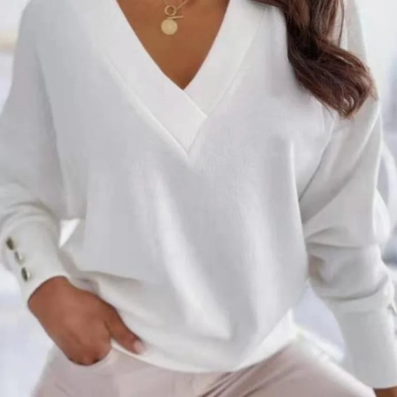 Soft Long Sleeve Jumper – Casual Office Knit Top
