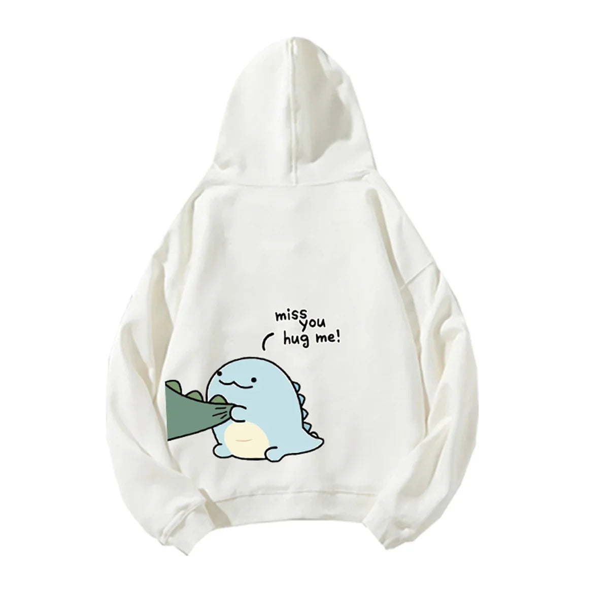 Men’s Dinosaur Hoodie – Cute Rock Ni Cartoon Pullover